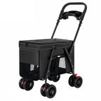 Sturdy Oxford Fabric Foldable Large Dog Carriage Stroller