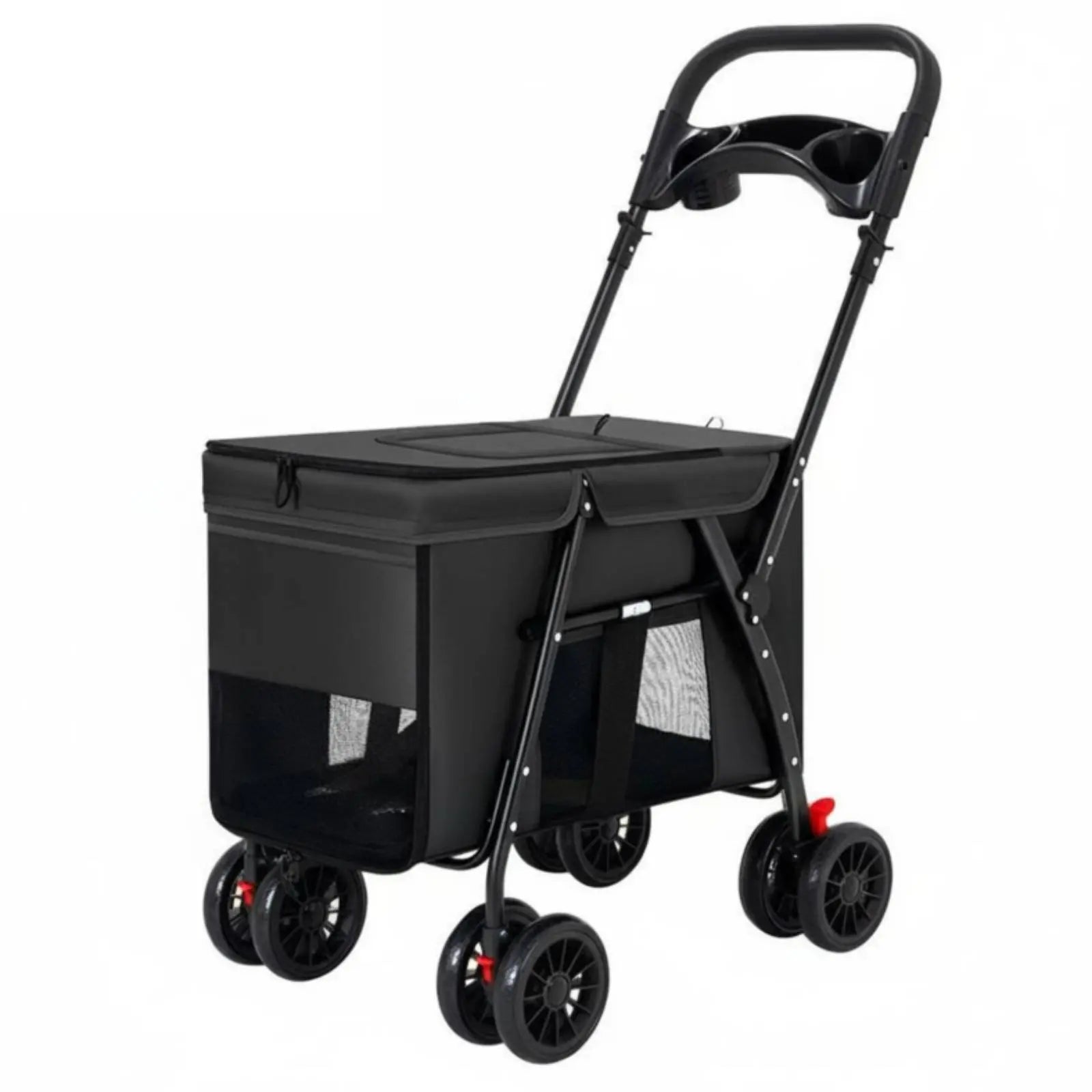 Sturdy Oxford Fabric Foldable Large Dog Carriage Stroller