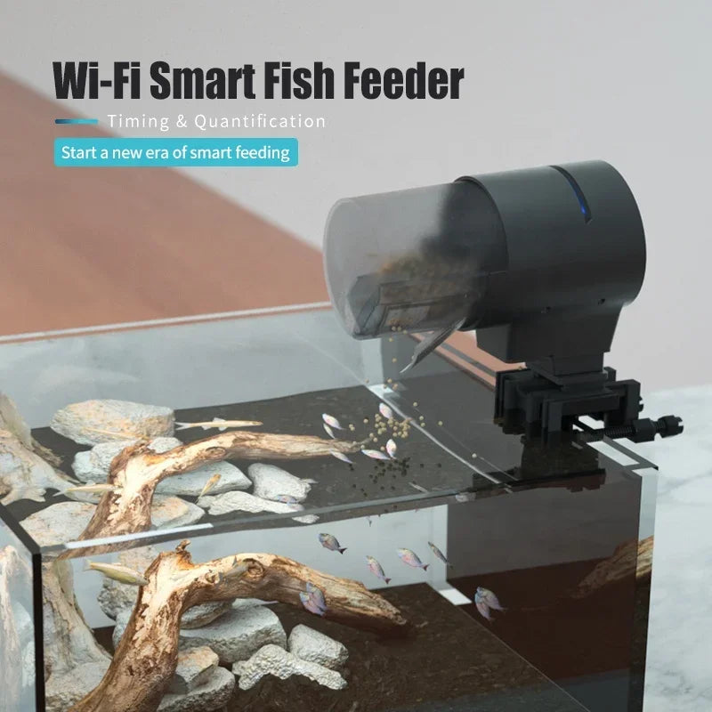 Wi-Fi Smart Automatic Fish Feeder (Long Range, Timer, Countdown)