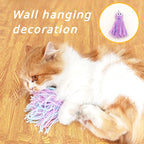 Wool Octopus Plush Cat Toy — Bite-Resistant Self-Righting Kitten Play Ball