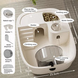 Transparent Hamster Habitat — Mini Villa-Style Small Pet Cage