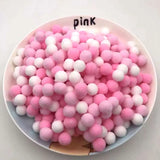 Plush Cat Puff Ball Toys — Soft Stretch Chew & Play Balls, Bulk Packs