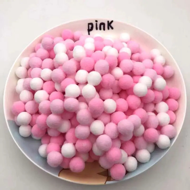Plush Cat Puff Ball Toys — Soft Stretch Chew & Play Balls, Bulk Packs