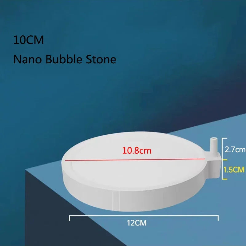 Nano Aquarium Air Stone Aerator (35–100mm, Fine Bubble, 1–2pcs)