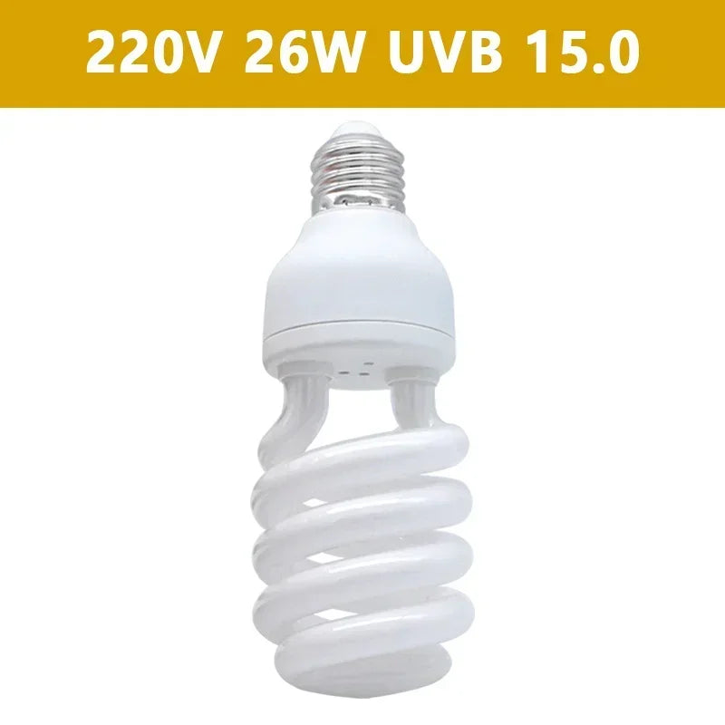 UVB Reptile Basking Lamp — Calcium & Vitamin D Light, 5.0/10.0/15.0