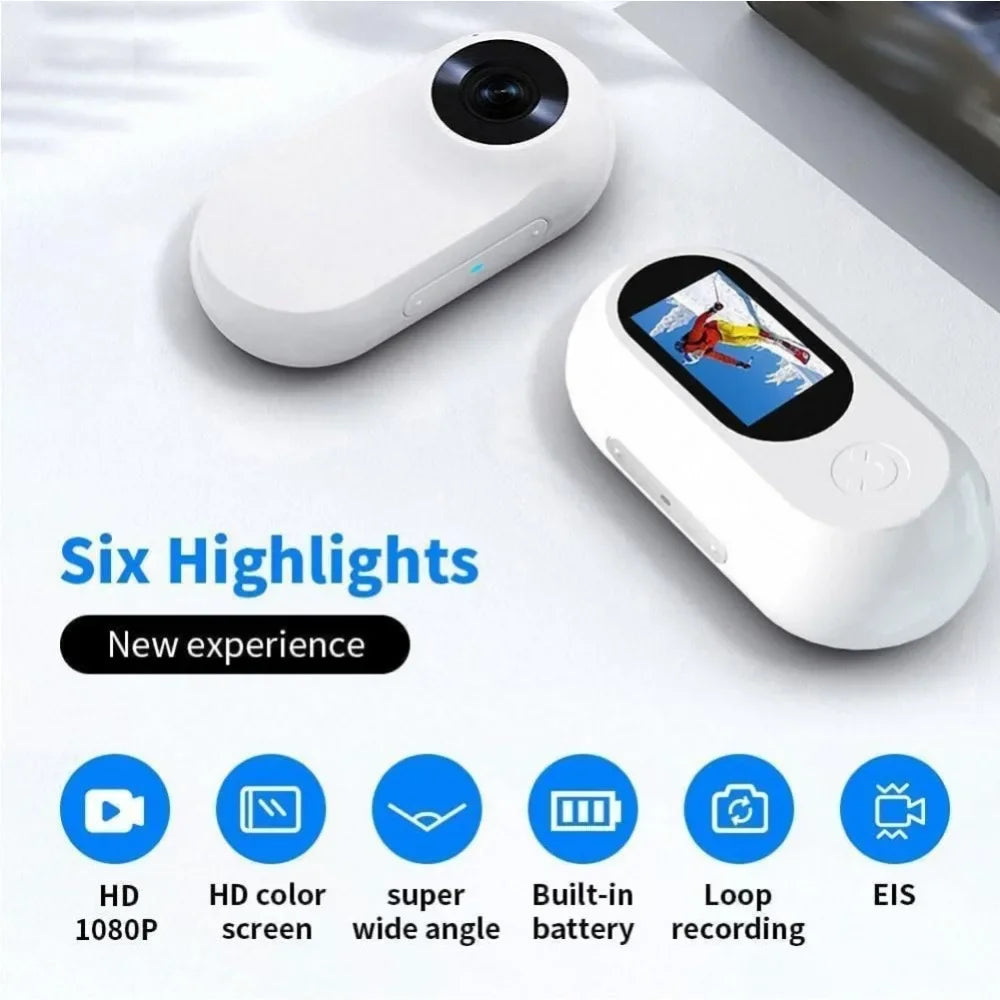 HD 1080P Pet Camera Collar for Dogs & Cats - Wireless Mini Action Cam for Outdoor Use