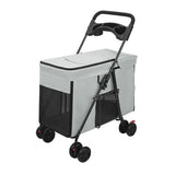 Multifunctional Foldable Pet Stroller for Medium and Large Dogs, Portable Large Dog Carrier for Outdoor Travel