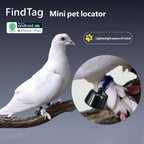 Mini GPS Pet Locator for Birds, Dogs & Cats - 3-Day Route History