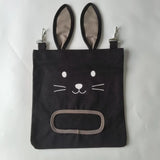 Hanging Hay Feed Bag for Rabbits — Convenient Cage-Mounted Feeder