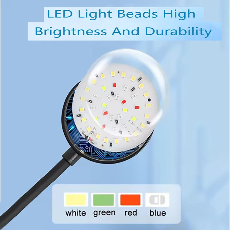 USB LED Aquarium Clip Lamp (5V, 5W/7W, Flexible Neck, Fish Tank Light)