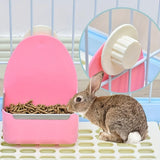 Anti-Spill Hanging Cage Feeder — Fixed-Clip Bowl for Small Pets