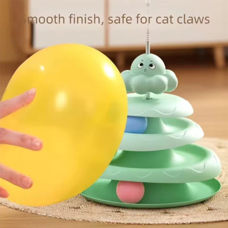 3-Layer Spinning Turntable Cat Toy
