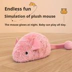Glow-in-the-Dark Plush Mouse Cat Toy — Interactive Luminous Kitten Chew & Chase Toy