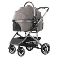 Bello Pet Trolley Stroller for Dogs & Cats — Multi-Function Travel Cart with Carrier Compartment