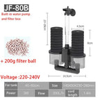 Submersible Aquarium Filter with Bio Media Balls 220V
