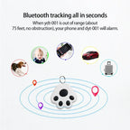 Smart Bluetooth Mini GPS Tracker for Kids, Keys, Bags & Pets (iOS/Android)