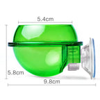 Wall-Mount Arboreal Feeder Bowl — Anti-Escape Suction Cup Dish for Chameleons