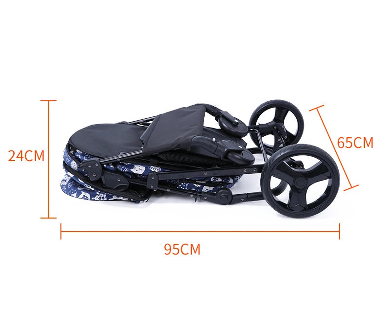 3-in-1 Foldable Pet Stroller with Cage Carrier & Travel Seat — Pushchair for Dogs & Cats
