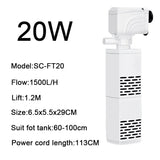3-in-1 Silent Submersible Aquarium Pump (220V, Wave Maker)