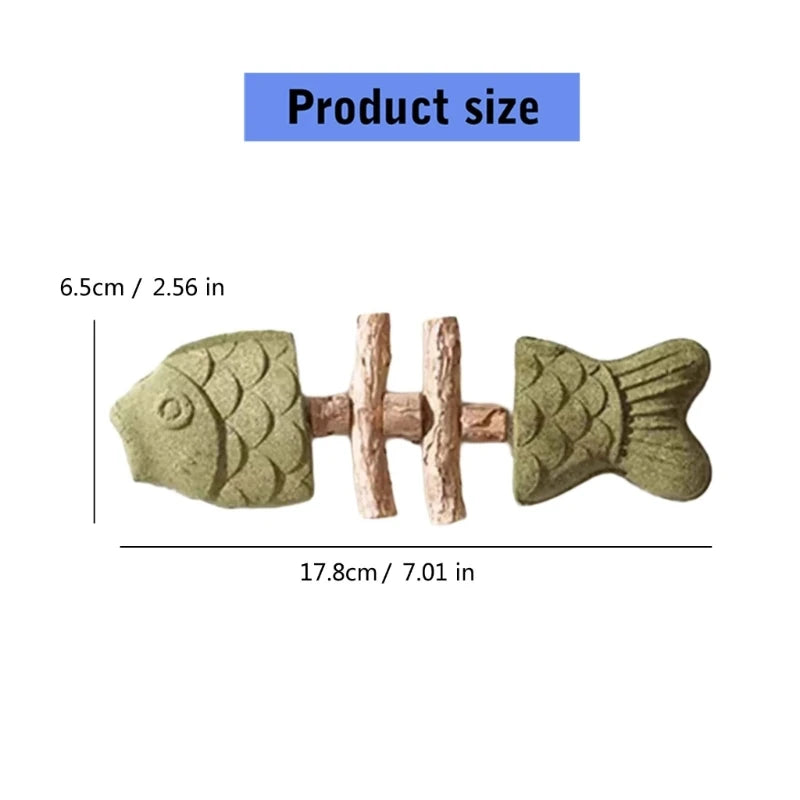 Silvervine & Mint Cat Chew Toy — Kitten Dental Health Enrichment Chewing Toy