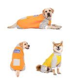 Striped Turtleneck Dog Jumpsuit