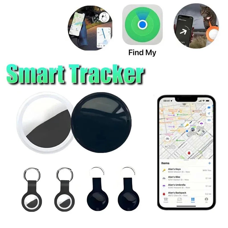 Mini GPS Smart Tracker for Apple FindMy & AirTag - Pets, Kids & Bags
