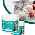 Pet Eye Wipes — Removes Tear Marks, 100-Count, Dogs & Cats
