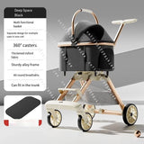 2026 New Separable Pet Transport Trolley, Portable One Click Recycling Carrier, Universal Lightweight Travel Transport Tool