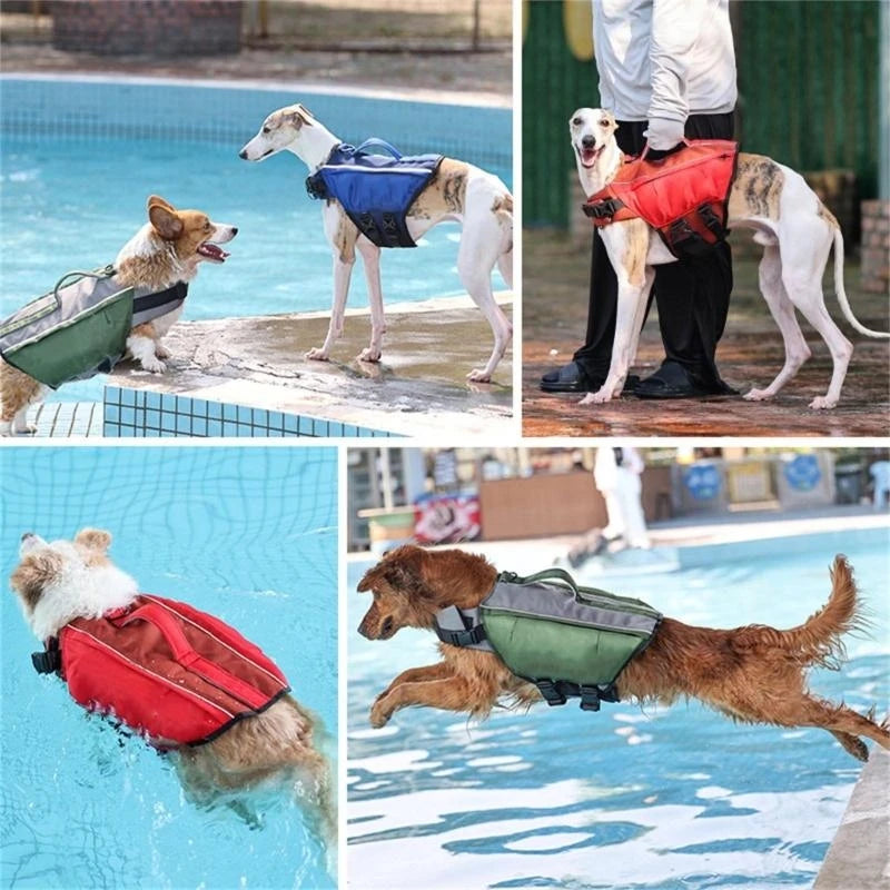 Dog Life Vest with Rescue Handle (Buoyancy Flotation, Adjustable)