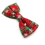 Christmas Dog Collar Bows 50-Pack (Removable Clip-On)