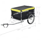 Foldable Bicycle Rear Pet Trailer — Pull-Behind Cycling Carrier for Pets & Outdoor Baggage