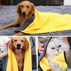 Ultra-Fine Fiber Pet Towel — Quick-Drying Super Absorbent, 2 Sizes