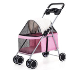 Portable Folding Pet Stroller for Cats, Dogs, Rabbits & Hamsters
