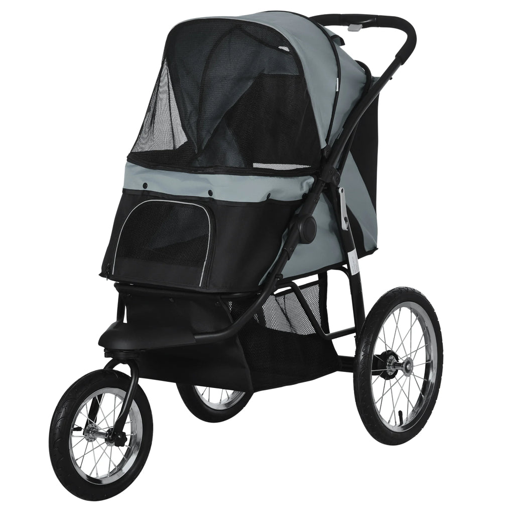 Foldable Pet Stroller for Small & Medium Dogs — Portable Outdoor Travel Carrier
