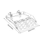 Acrylic Turtle Basking Ramp — Suction Cup or Hook-Mount Dock