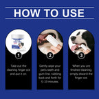 Dog & Cat Teeth Cleaning Finger Wipes — Reduces Plaque, Freshens Breath, 50-Pack