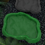 2-Pack Imitation Rock Feeder Bowls — Reptile Food & Water Dishes