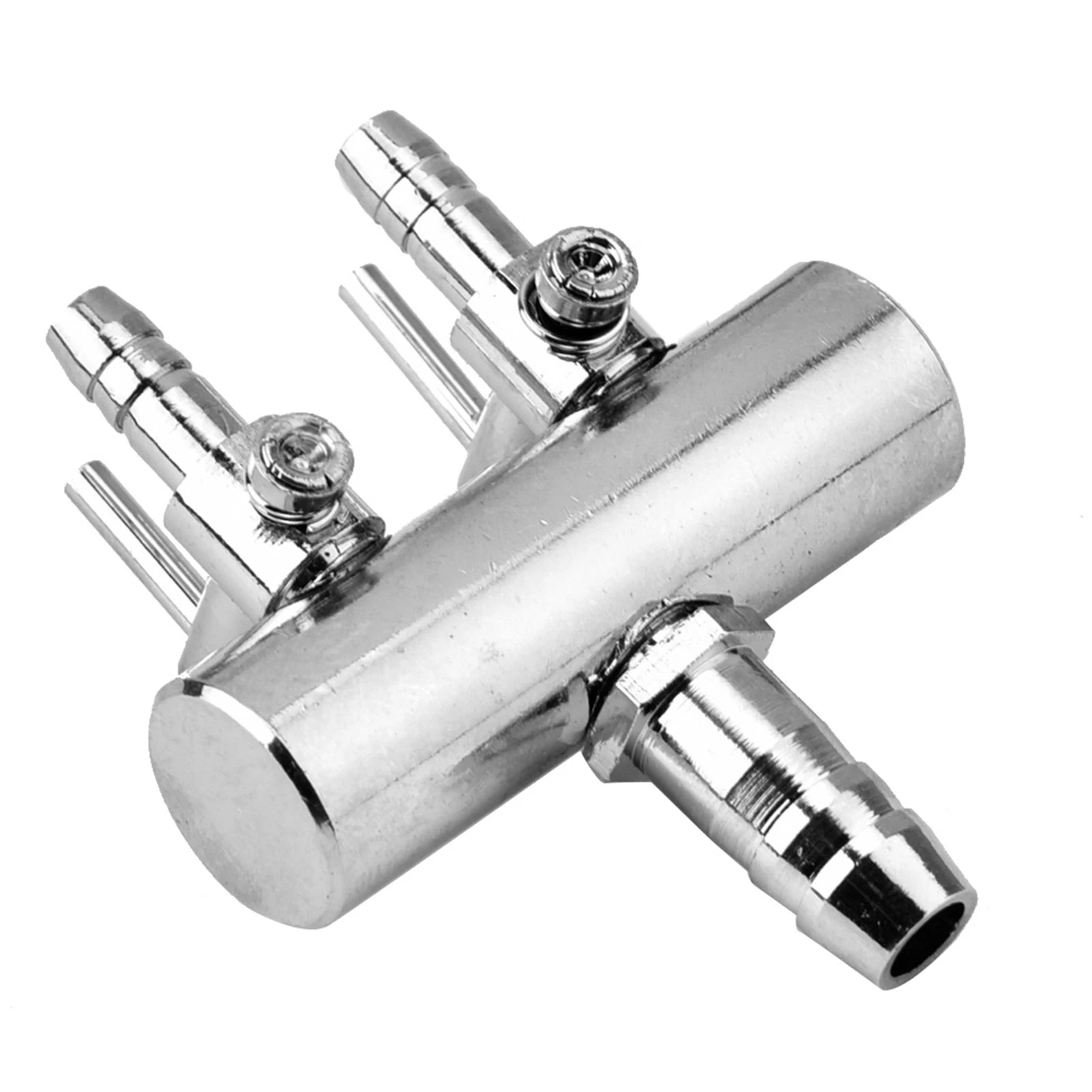 Stainless Steel Aquarium Air Flow Control Valve (8mm to 4mm, Splitter)