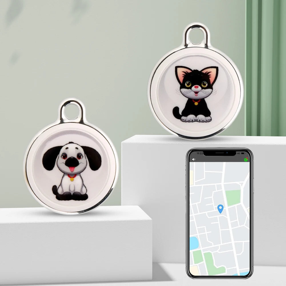 Waterproof Bluetooth GPS Real-Time Collar Tracker for Dogs & Cats - Anti-Loss
