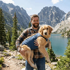Dog Sling Carrier with Pockets (Breathable Mesh, Adjustable Strap)