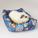 Rectangle Print Sleep Mat — All-Season Bed for Small Pets