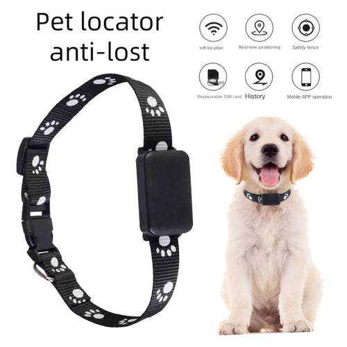 GSM AGPS Waterproof GPS Pet Collar Tracker with Calls & Remote Control