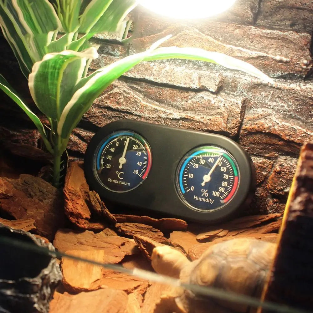 2-in-1 Reptile Tank Thermometer & Hygrometer Monitor