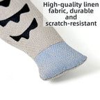 Plush Fish Cat Toy with Bell — Bite-Resistant Squeaky Teaser