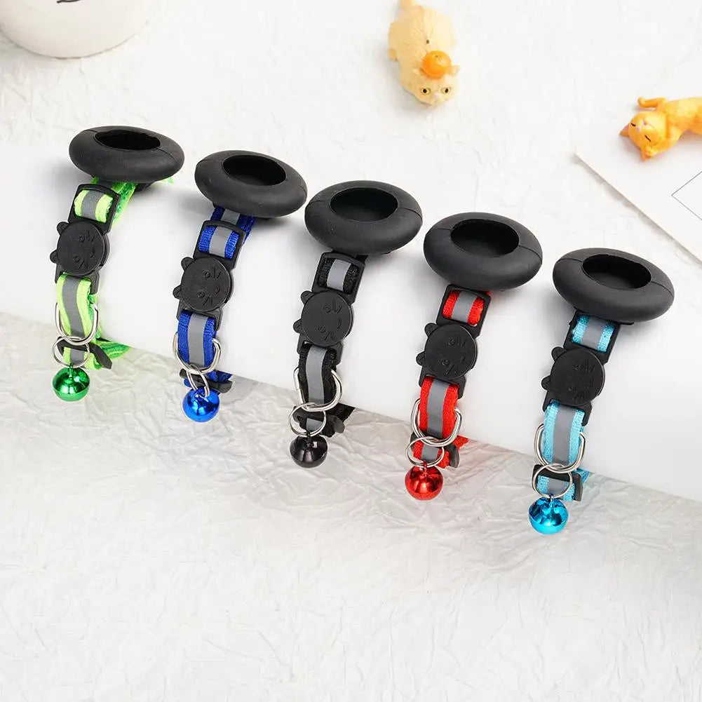 Reflective Breakaway Cat Collar with Bell — Safety-Release Design