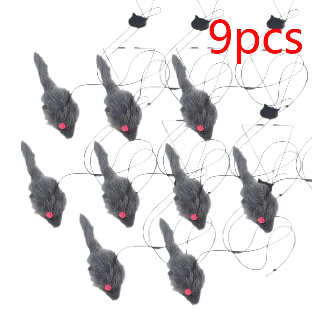 Retractable Hanging Mouse Cat Toy (Multipack)