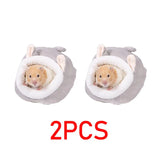 Hanging Cage House Bed — Warm Linen Nest for Guinea Pigs & Hamsters