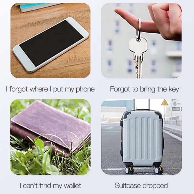 Round Mini GPS Tracker for Pets, Cars & Wallets - Anti-Loss Key Finder