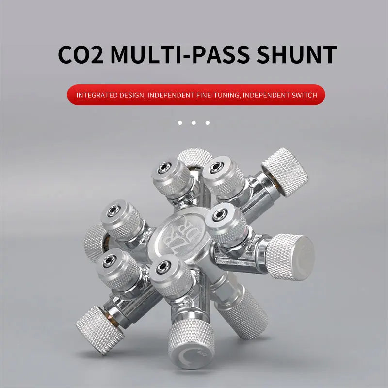 ZRDR Multi-Way CO2 Distributor with Needle Valve & Bubble Counter