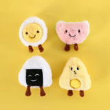 Catnip Squeaky Plush Cat Toy — Food-Shaped Design with Built-In Bell